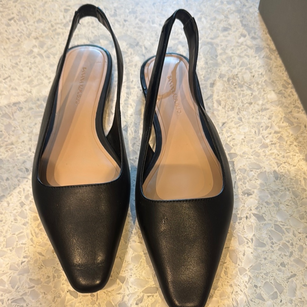 Banana Republic Black Slingback Flats